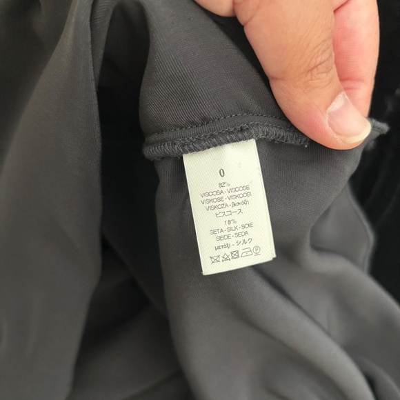 FORTE_FORTE Black Stretch Velvet Turtleneck Top in XS - Picture 9 of 11